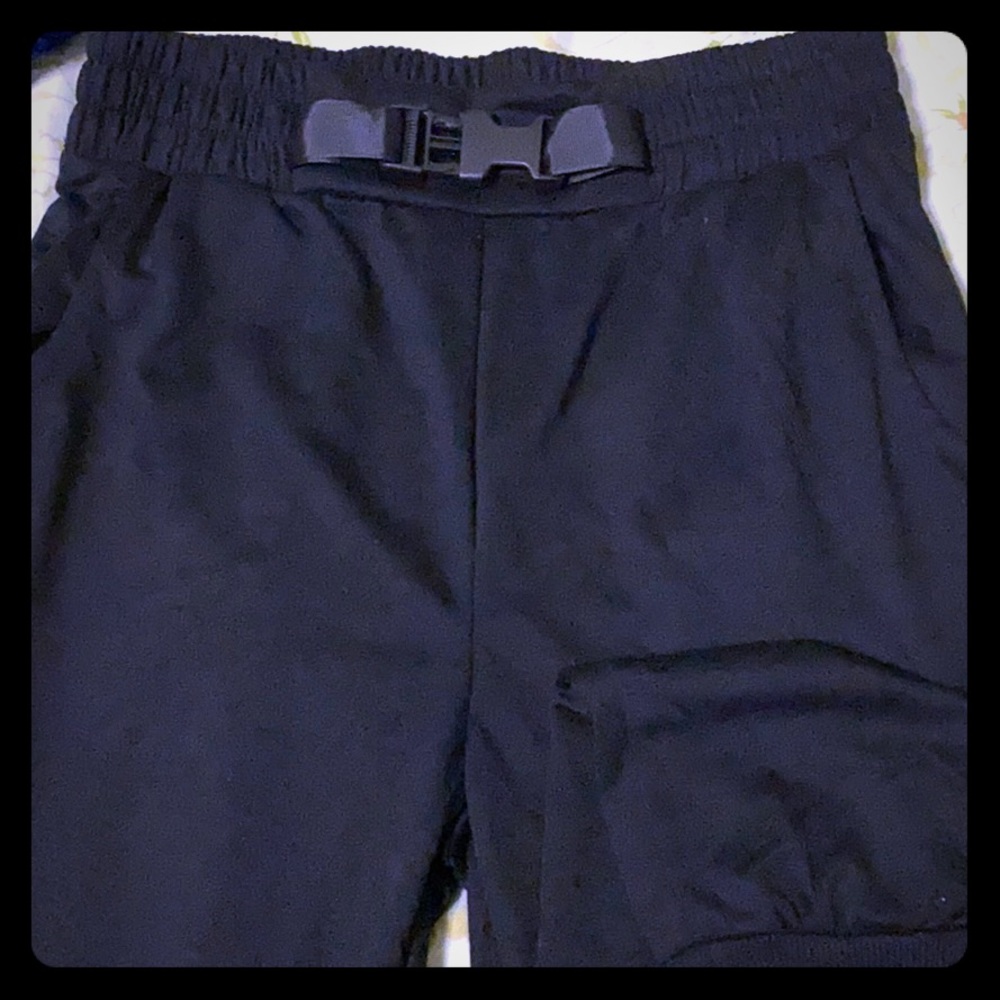 Black sweatpants with pockets and buckle Size M